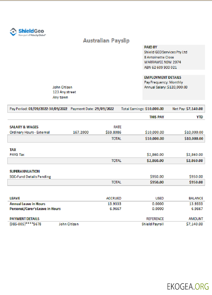 Société de conseil Australie Shield Geo